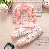 2016 new baby clothing set baby girls clothes long sleeve t-shirt + pants 2pcs suit cotton baby girl newborn clothing set - Appu & Appi