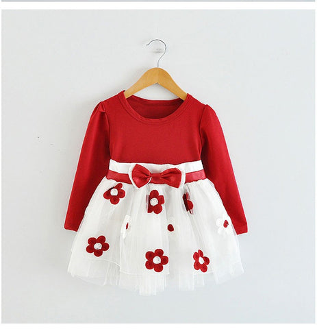Cute Baby Girl Dress Cotton Children Kids Baby Girls Dresses One Piece Baby Autumn Clothing For School Casual Wear Clothes Girl - Appu & Appi